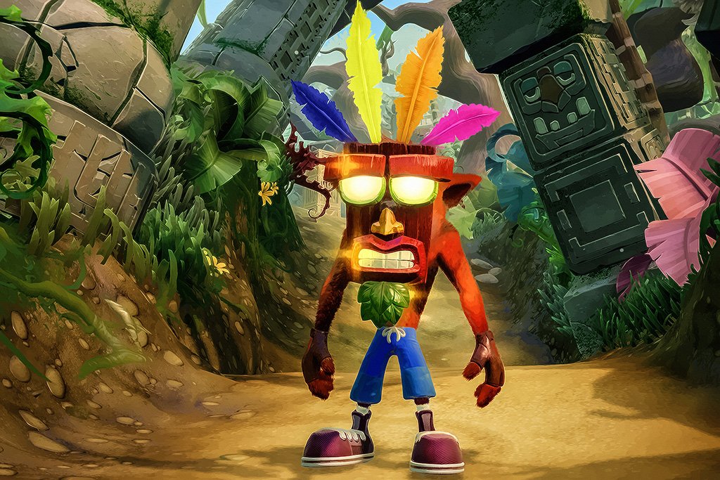Crash Bandicoot N. Sane Trilogy 2017 Game Poster