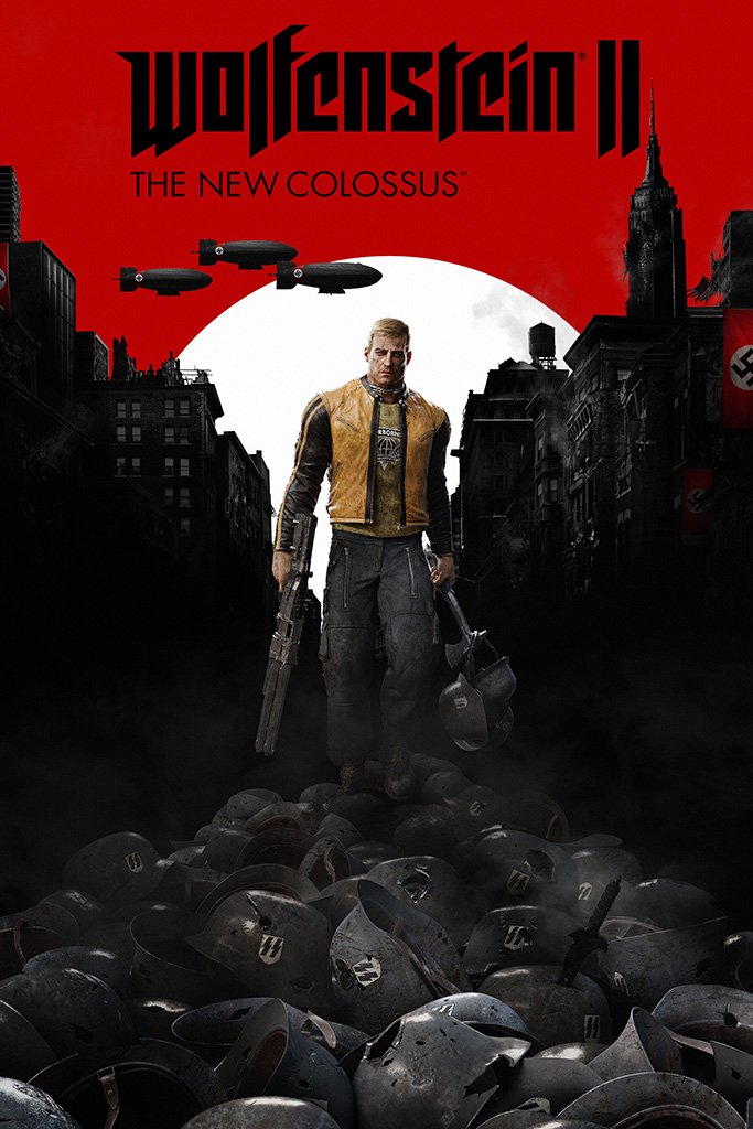 Wolfenstein II The New Colossus 2017 Game Poster