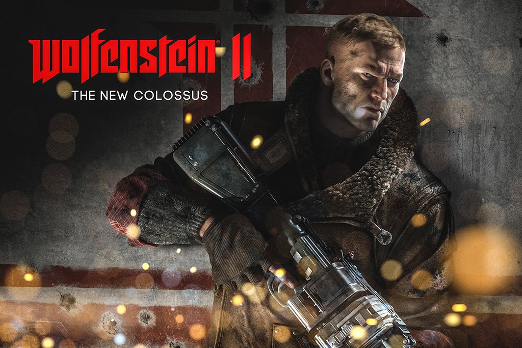 Wolfenstein II The New Colossus Video Game Poster
