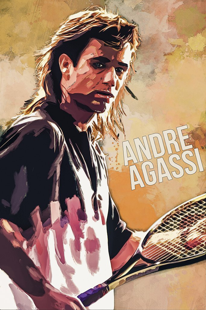Andre Agassi Fan Art Poster