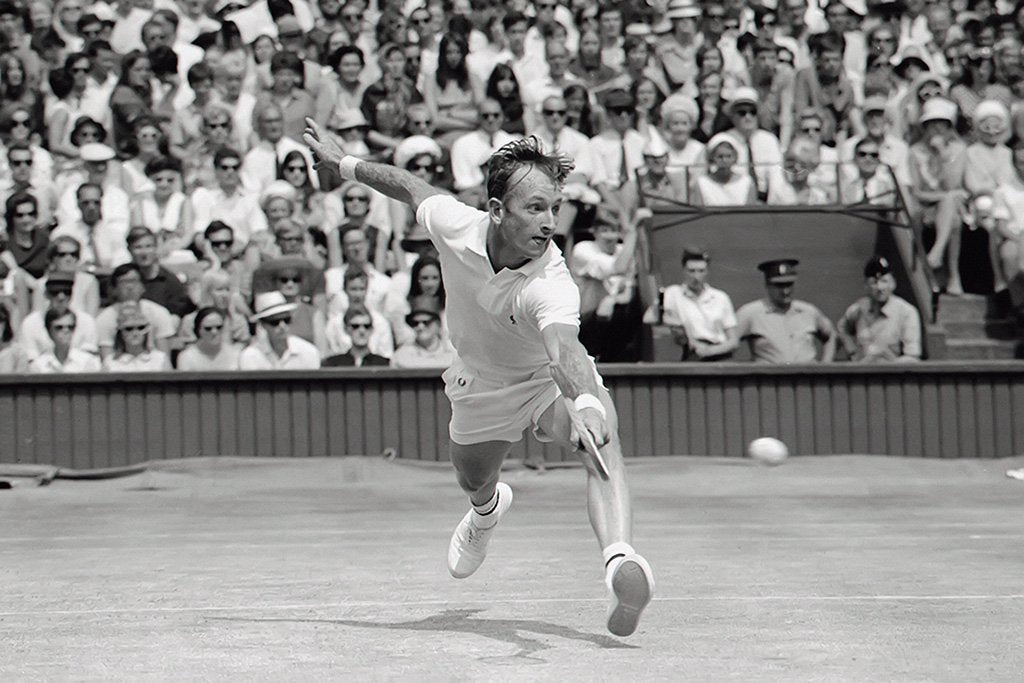 Rod Laver Tennis Player Poster