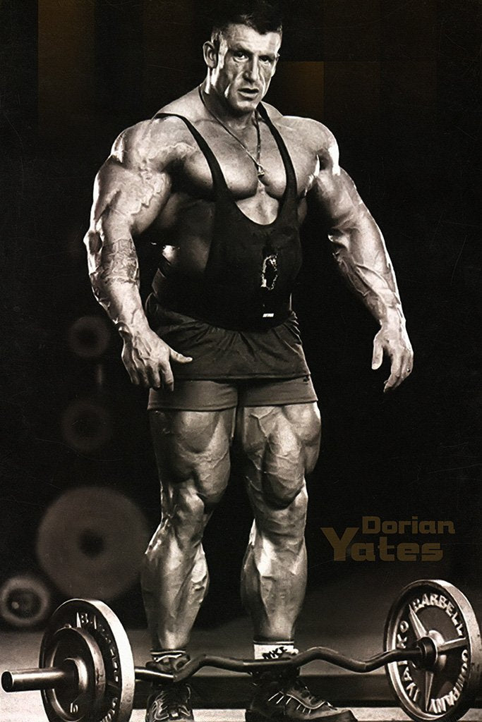 Dorian Yates Black and White Poster