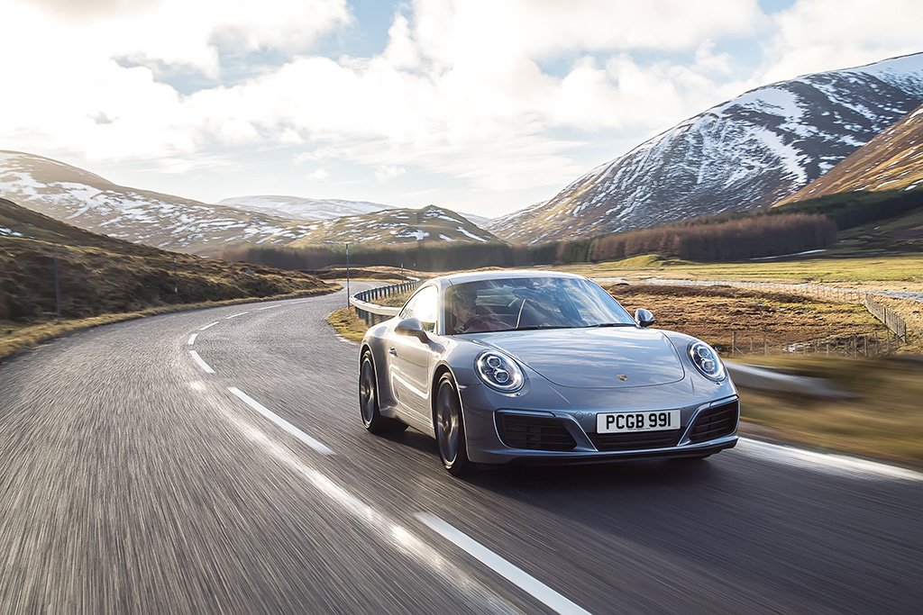Porsche 911 Carrera S Grey Poster