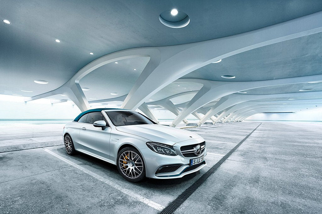 Mercedes-AMG C63 Coupe White Poster
