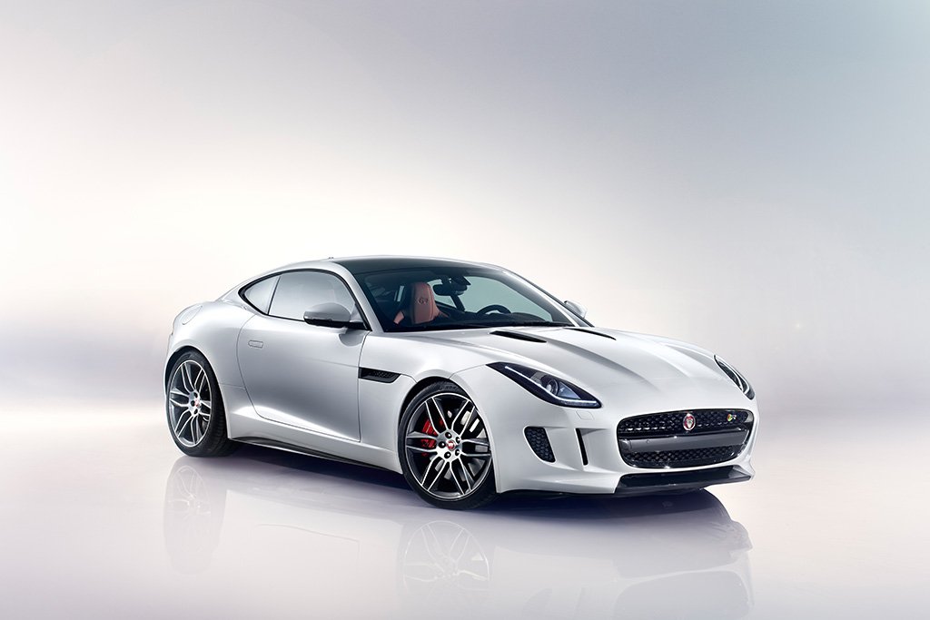 Jaguar F-Type White Poster