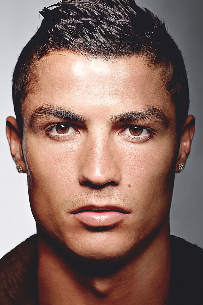 Cristiano Ronaldo Face Close Up Poster
