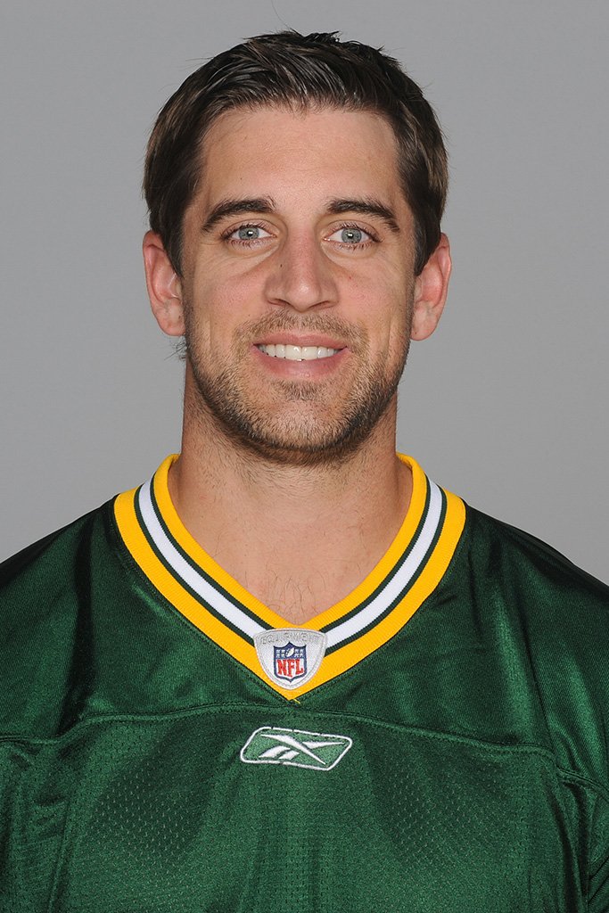 Aaron Rodgers Portrait Poster