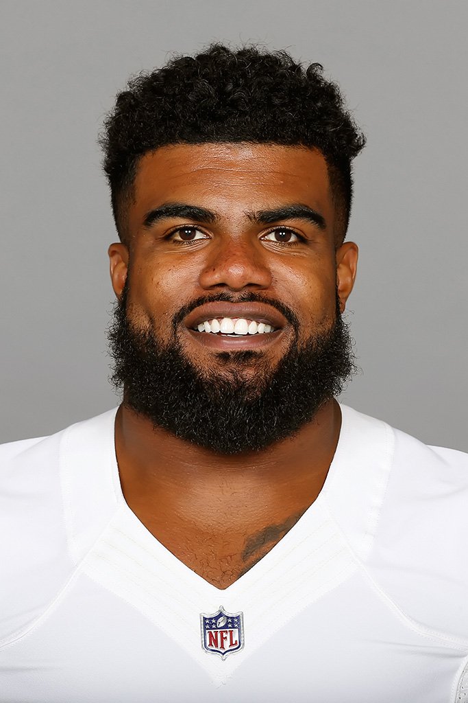 Ezekiel Elliott Portrait Poster
