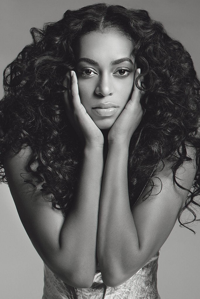 Solange Black and White Poster