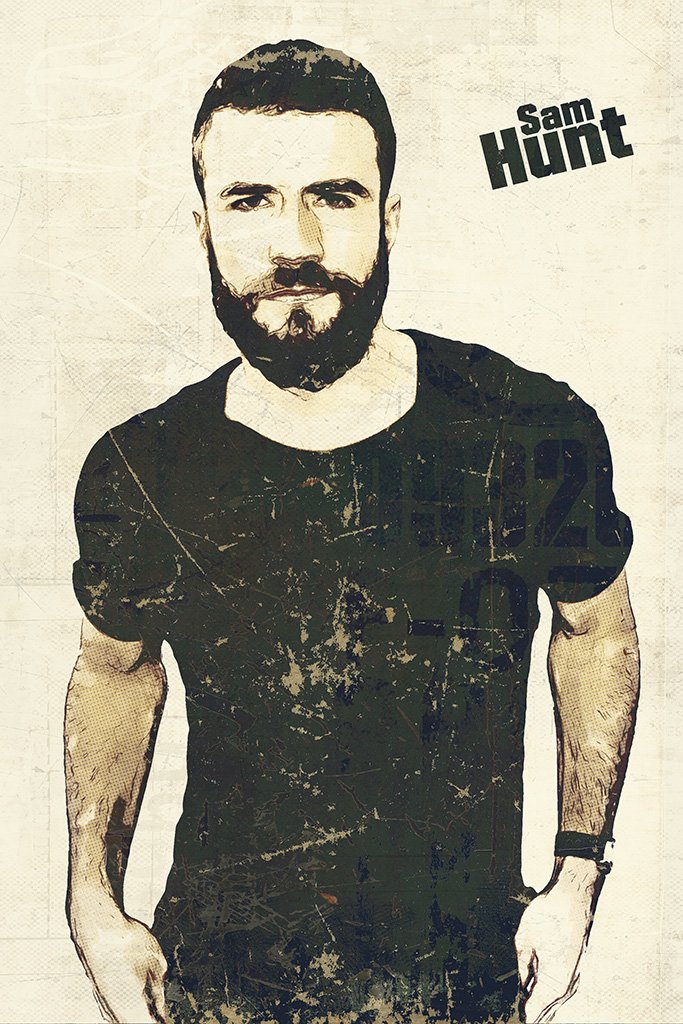 Sam Hunt Fan Art Poster