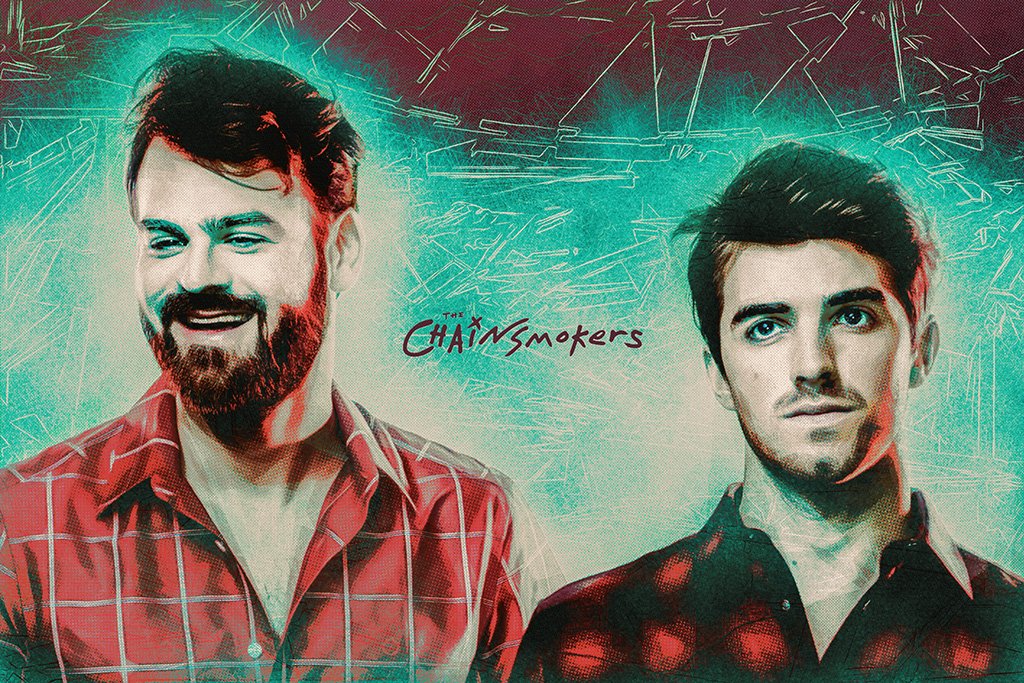 The Chainsmokers Art Poster