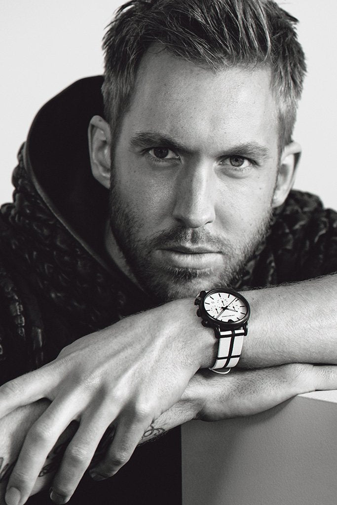Calvin Harris Black and White Poster