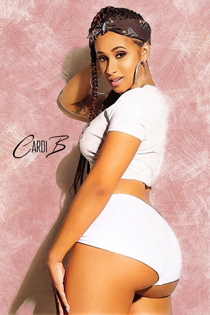 Cardi B Fan Art Poster