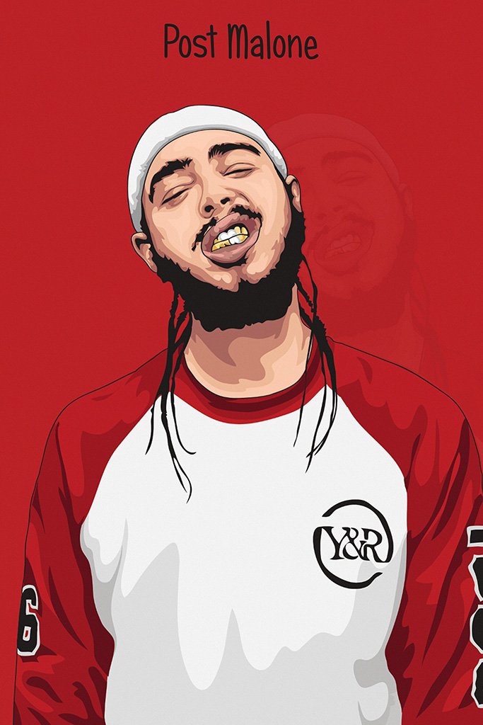Post Malone Fan Art Poster