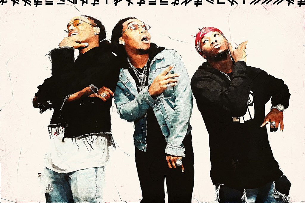 Migos Rappers Fan Art Poster