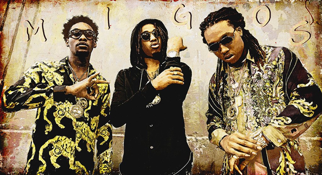 Migos Art Hip Hop Poster