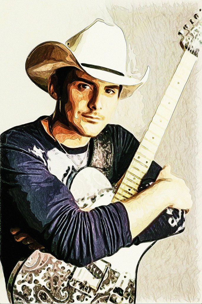 Brad Paisley Fan Art Poster