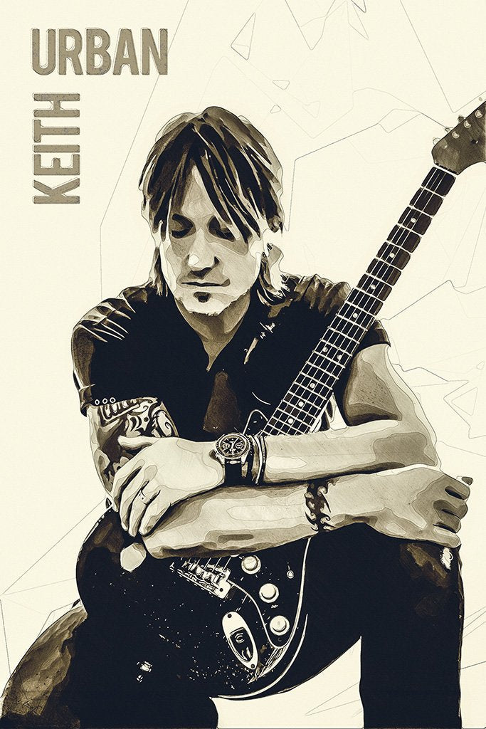 Keith Urban Fan Art Poster