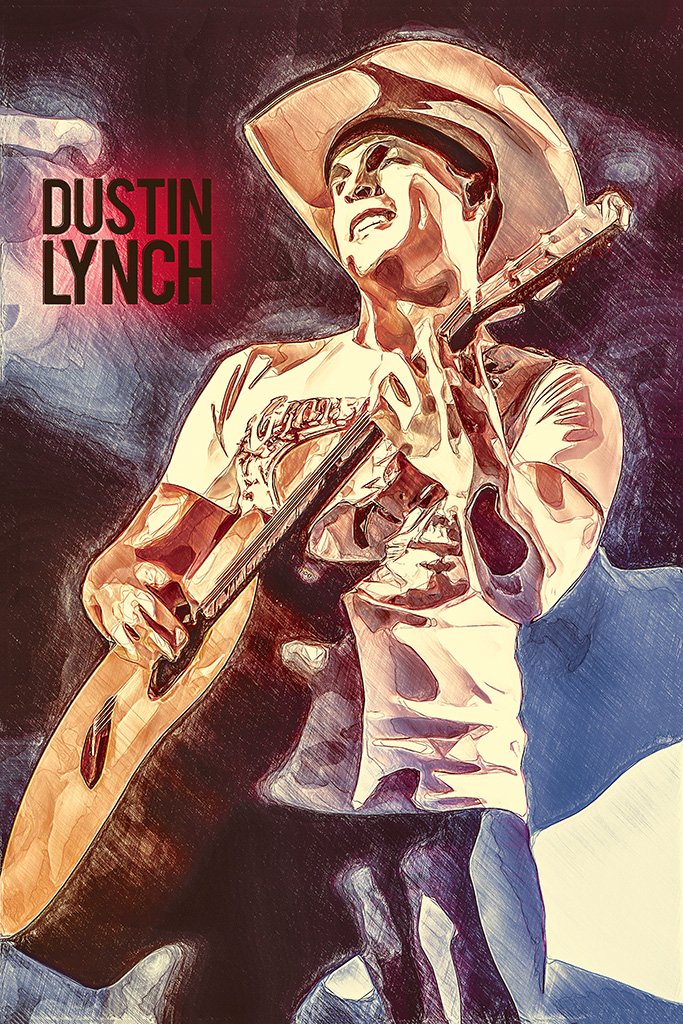 Dustin Lynch Fan Art Poster