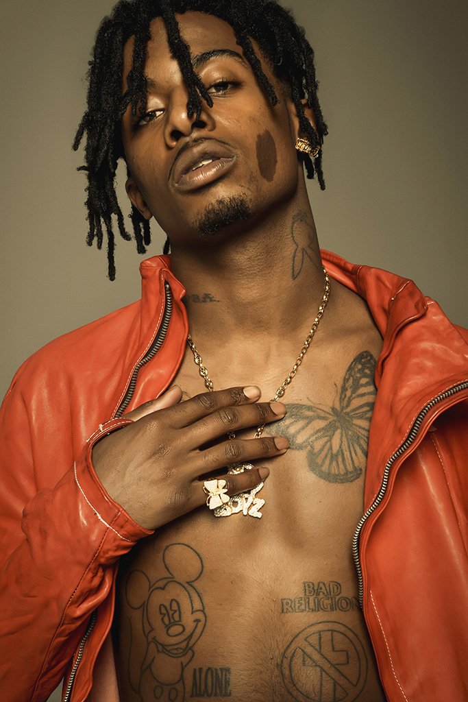 Playboi Carti Tattoos on Body Poster