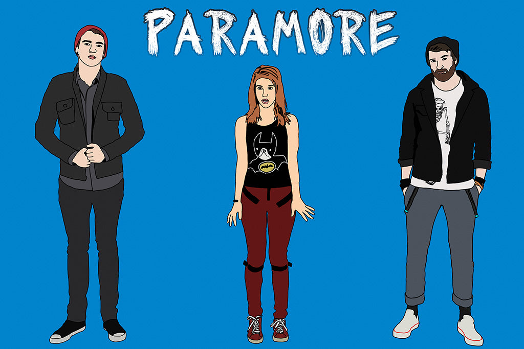 Paramore Pop Punk Band Poster