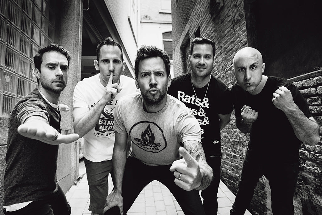 Simple Plan Pop Punk Band Black and White Poster