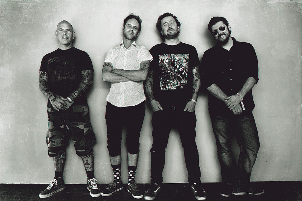 The Bouncing Souls Pop Punk Band Black and White Poster