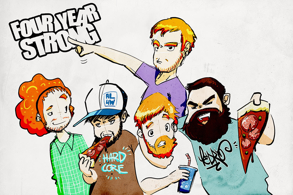 Four Year Strong Pop Punk Band Poster
