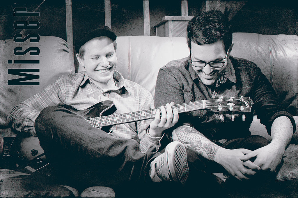 Misser Pop Punk Band Black and White Poster