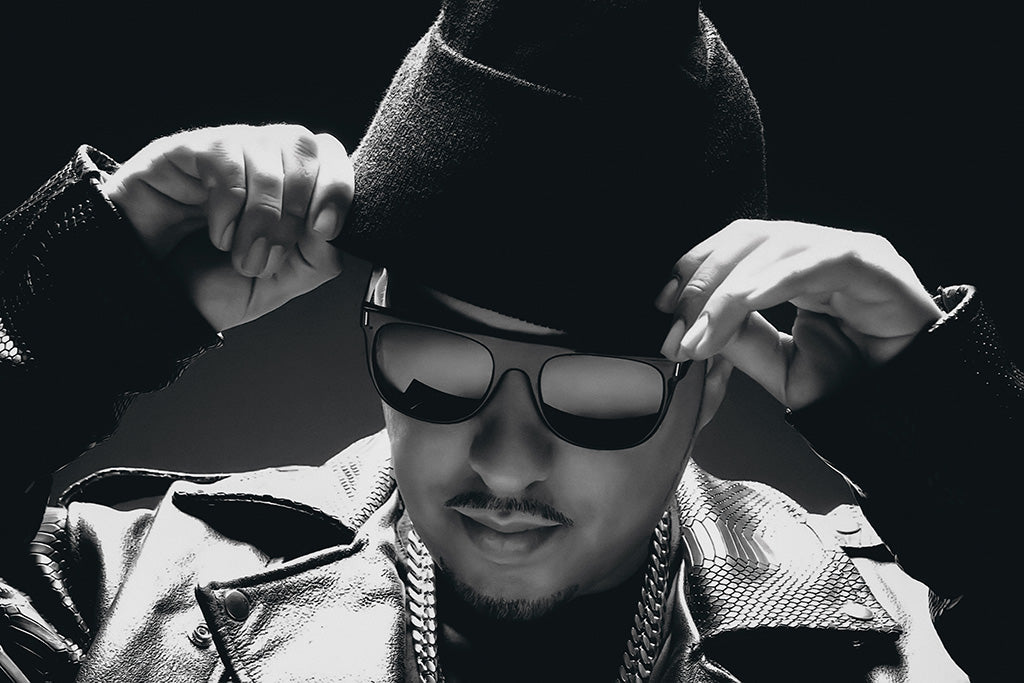 French Montana Black and White Hip Hop Poster