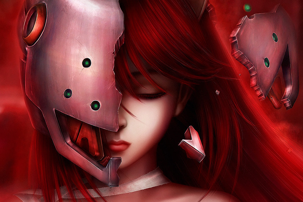 Elfen Lied Face Poster