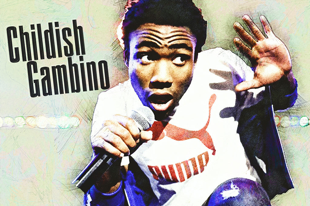 Childish Gambino Performance Art Poster