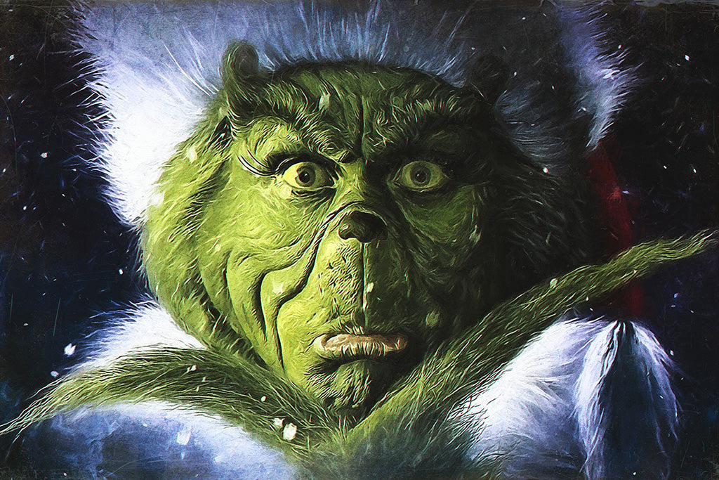 Dr. Seuss How the Grinch Stole Christmas Face Poster