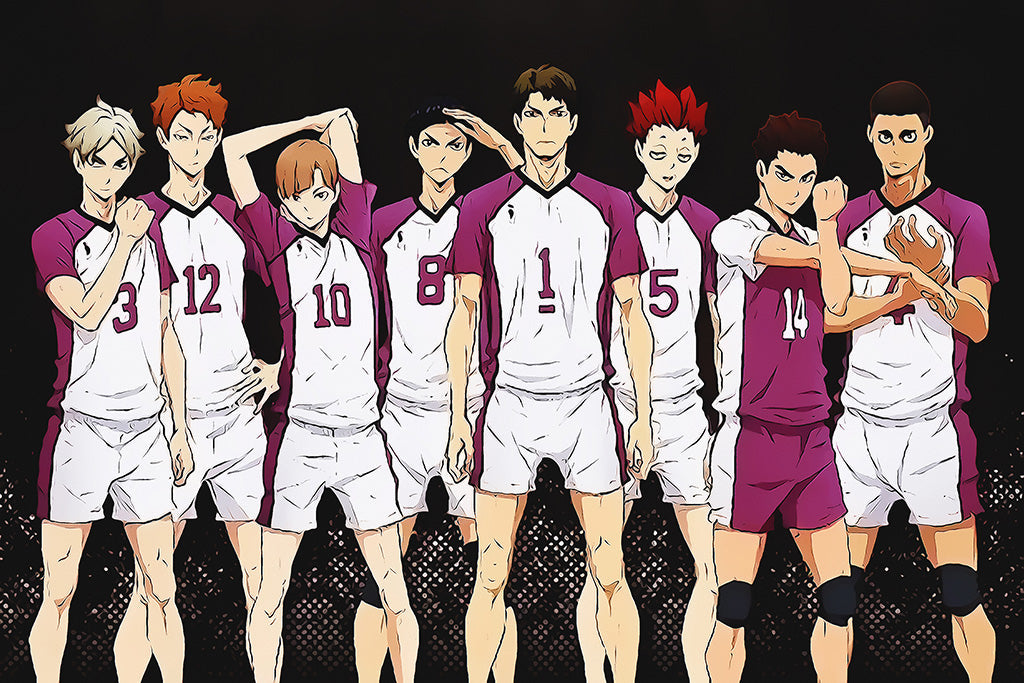 Haikyuu!! Karasuno Koukou vs Shiratorizawa Gakuen Koukou Poster