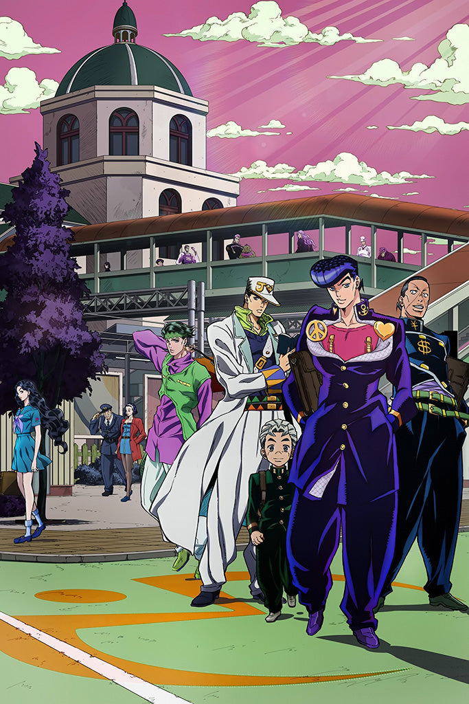JoJo no Kimyou na Bouken Diamond wa Kudakenai Anime Art Poster
