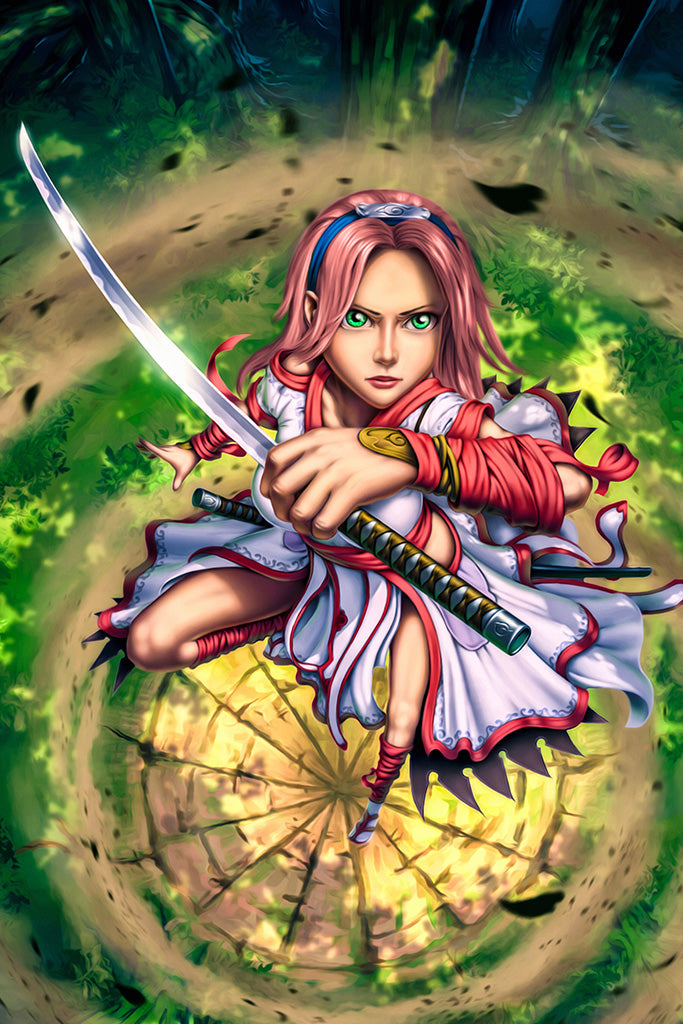 Sakura Haruno Anime Manga Art Poster
