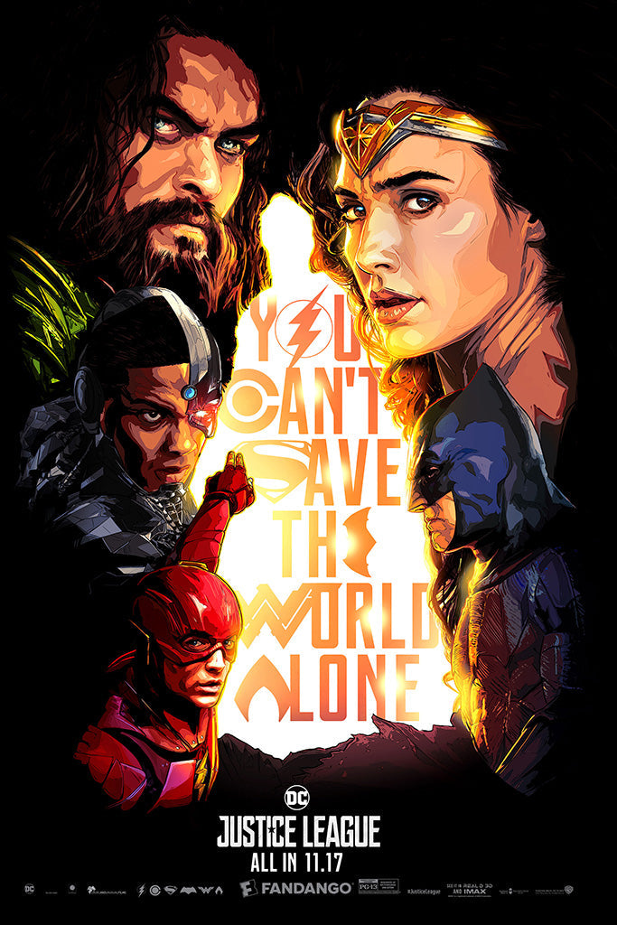 Justice League 2017 Movie Comics Poster