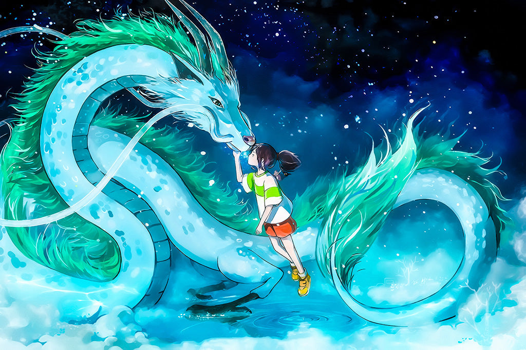 Sen To Chihiro No Kamikakushi Anime Art Poster
