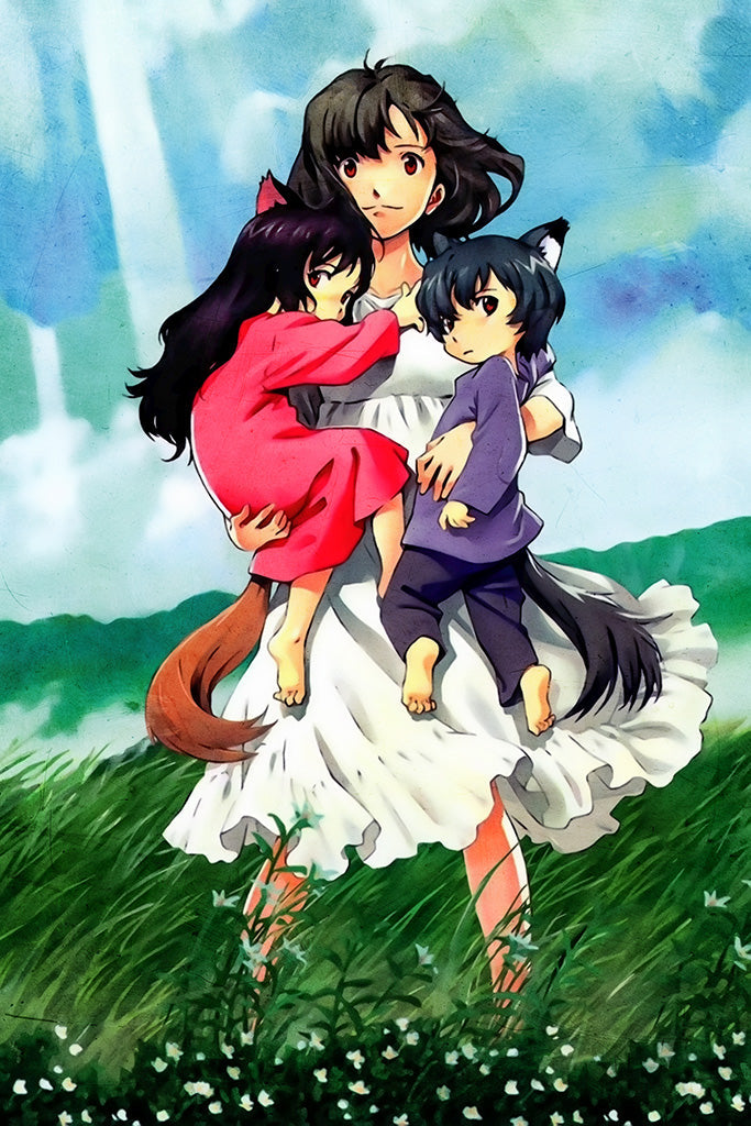 Ookami Kodomo No Ame To Yuki Anime Poster