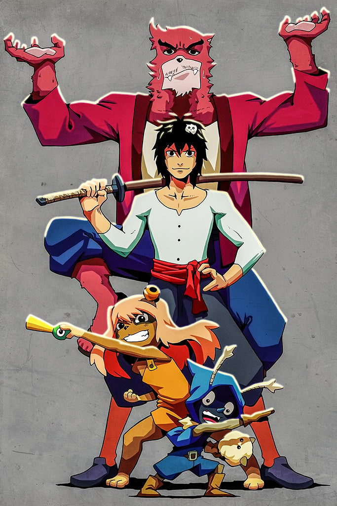 Bakemono No Ko Anime Art Poster
