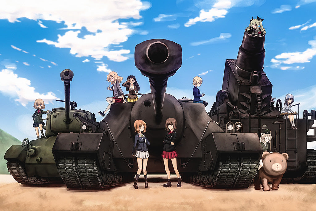 Girls Und Panzer Der Film Anime Canvas Poster
