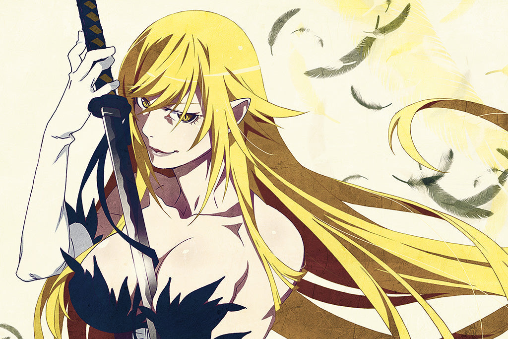 Kizumonogatari I Tekketsu-Hen Anime Canvas Poster