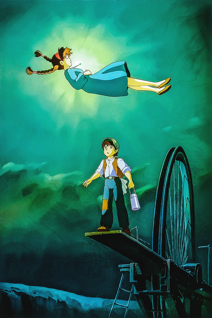 Tenkuu No Shiro Laputa Anime Canvas Poster
