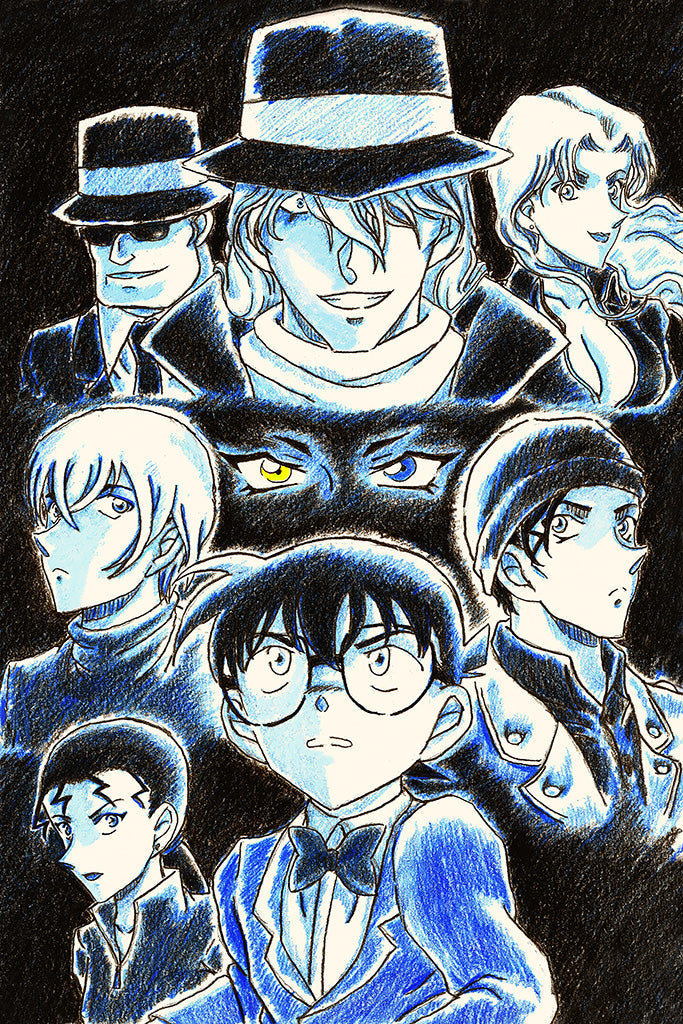 Detective Conan Movie 13 The Raven Chaser Anime Canvas Poster