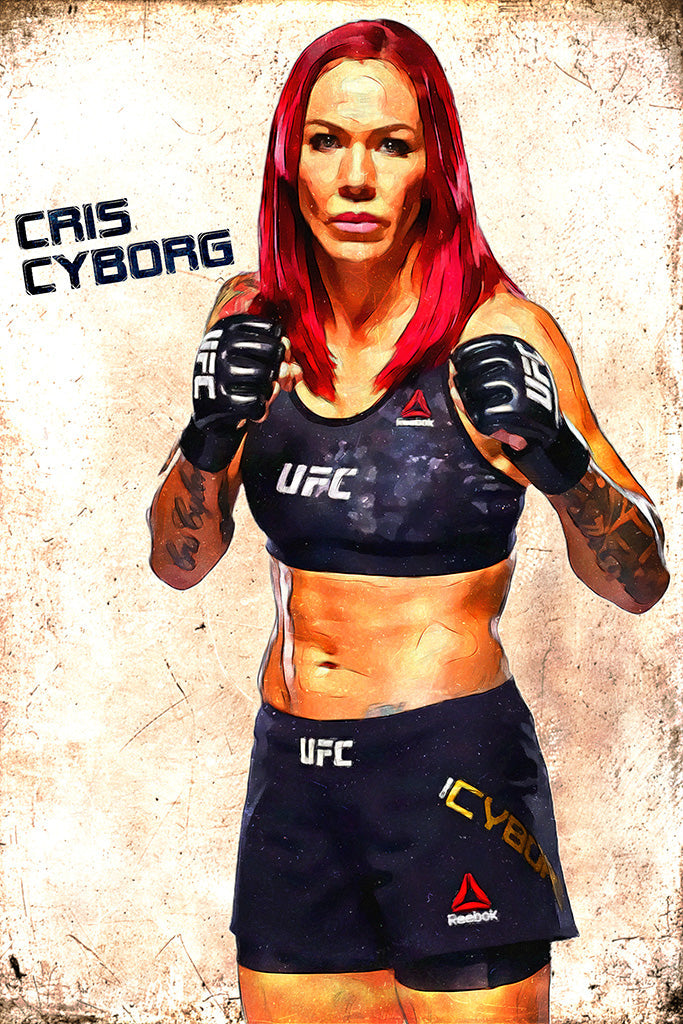 Cris Cyborg MMA Sport Art Canvas Poster