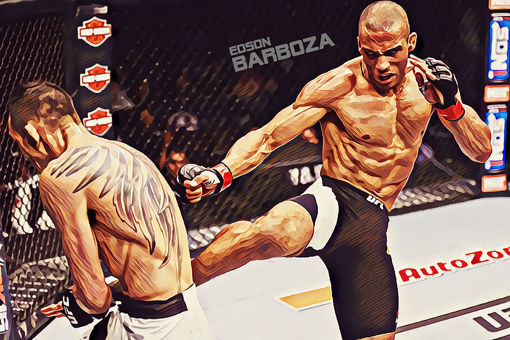 Edson Barboza MMA Sport Canvas Poster