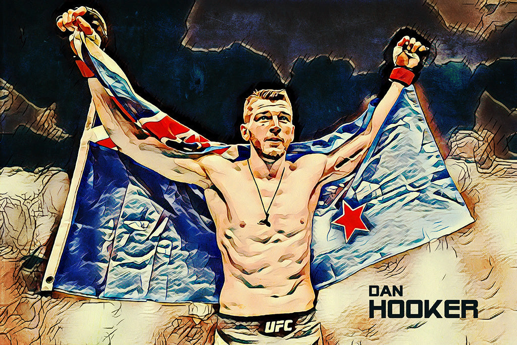 Dan Hooker MMA Sport Art Canvas Poster