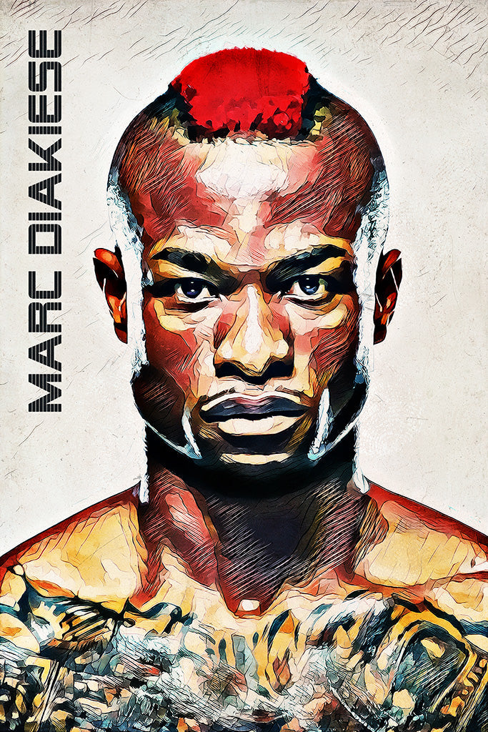 Marc Diakiese MMA Sport Art UFC Canvas Poster