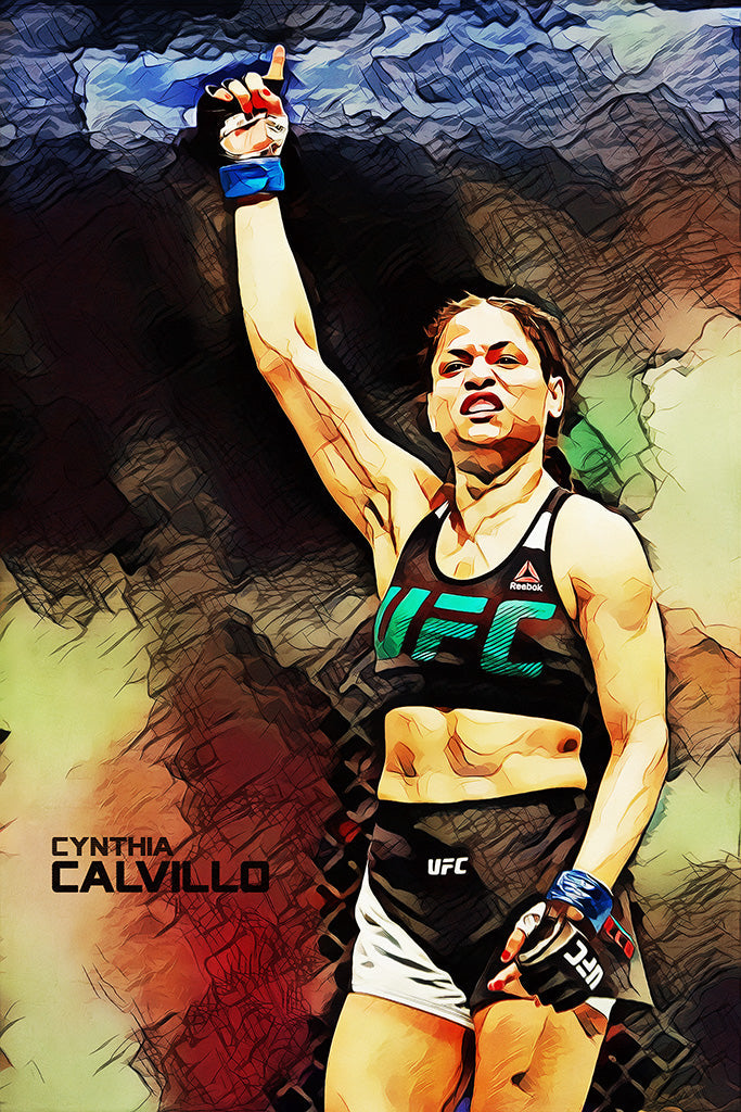 Cynthia Calvillo MMA Sport Canvas Poster