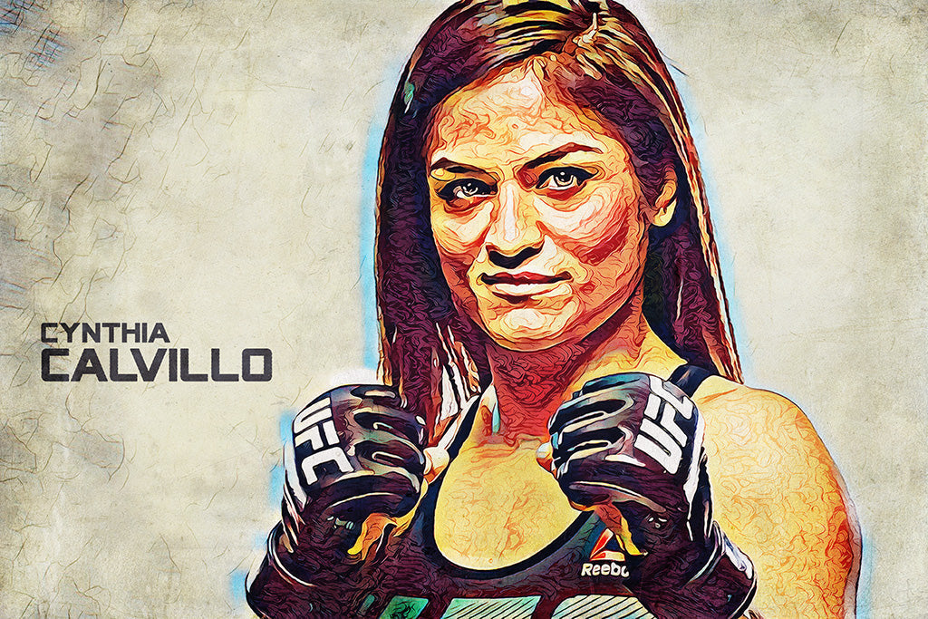 Cynthia Calvillo MMA Sport Art Canvas Poster